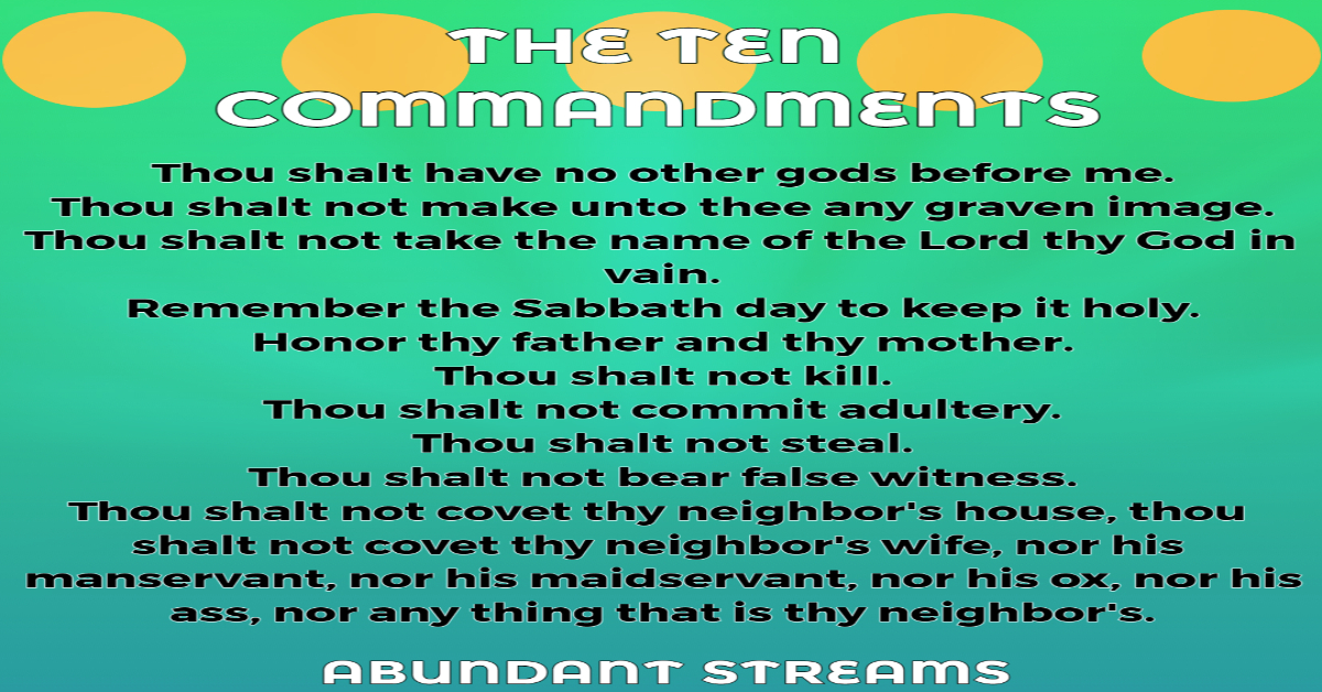 Ten commandments