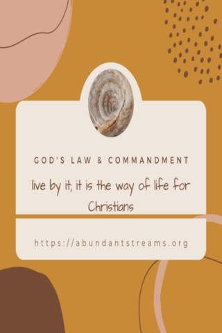 God's law and commandment