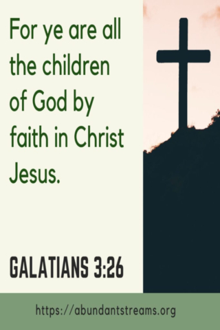 Children of God by faith in Jesus Christ