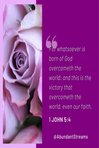 Overcome the world by faith in Jesus Christ