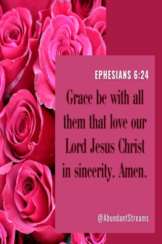 Love Jesus Christ in sincerity