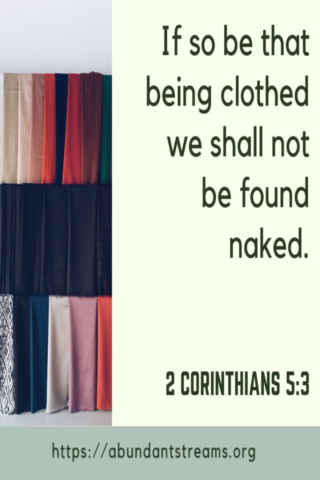 Spiritually clothed